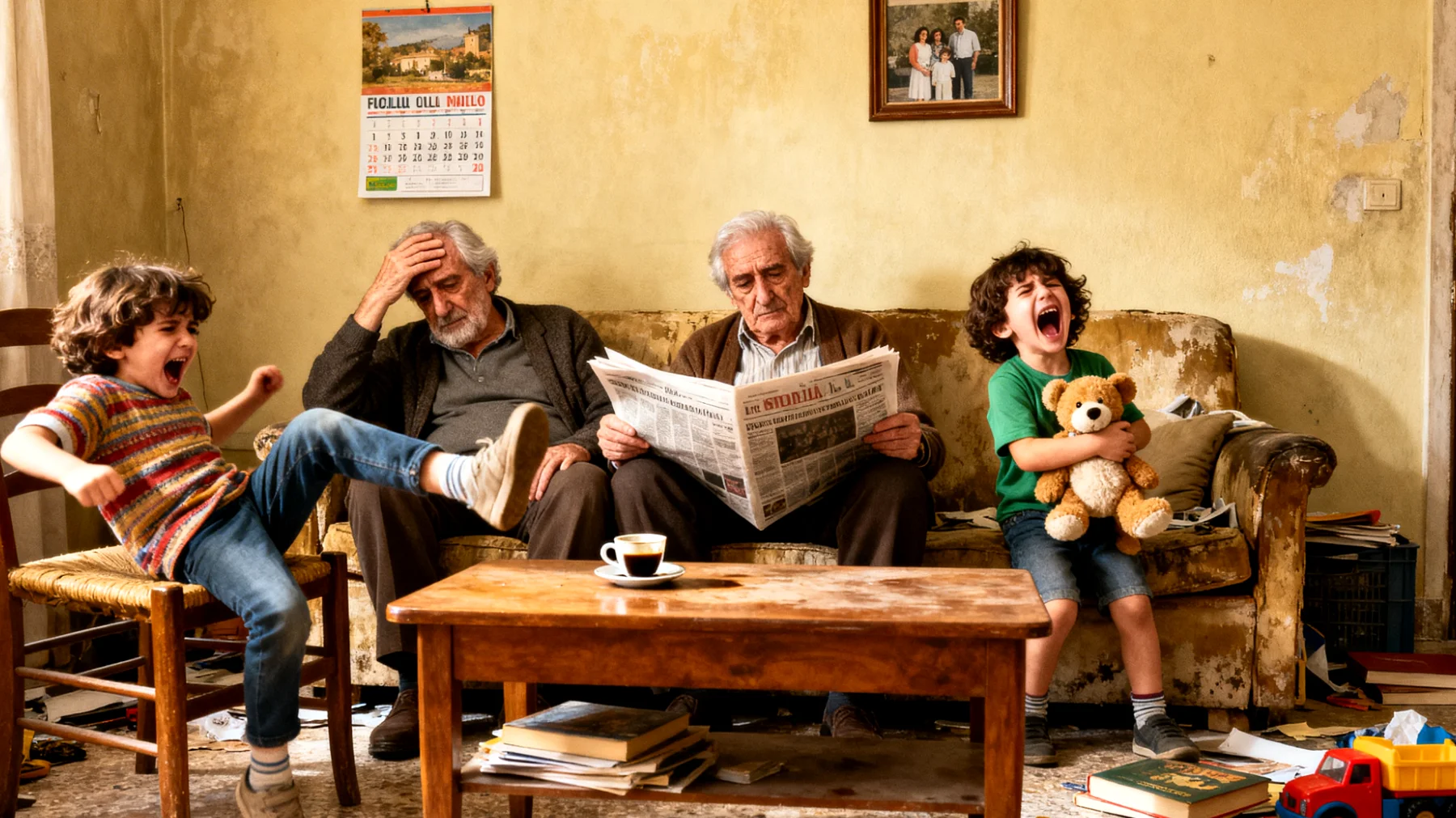 I nonni faticano a gestire i comportamenti impulsivi e oppositivi dei nipoti bambini durante il tempo trascorso insieme, sentendosi inadeguati di fronte a capricci, ribellioni e mancanza di ascolto delle regole"